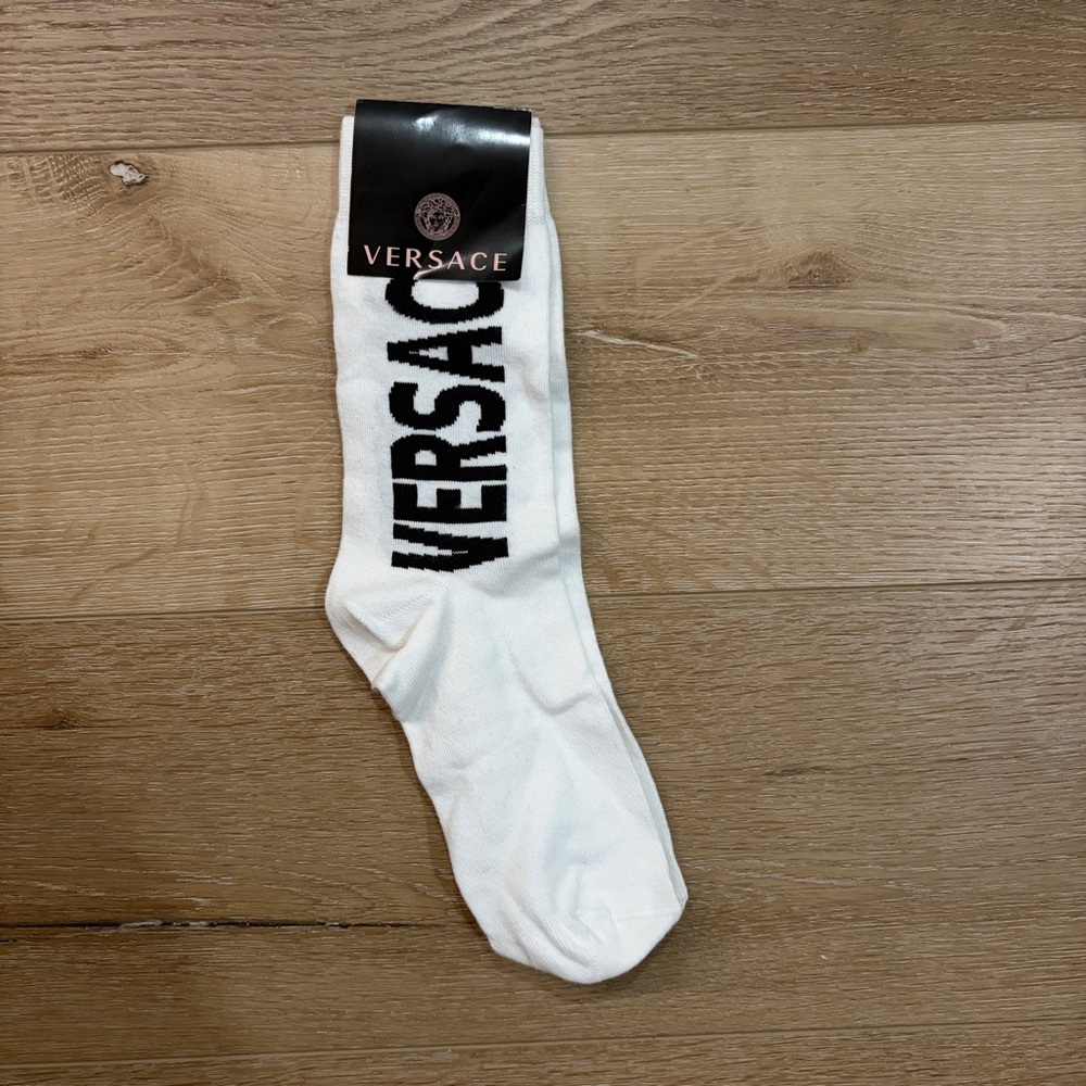 NWT Versace Logo Socks